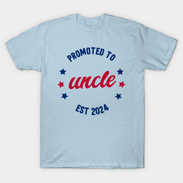 promoted to uncle 2024 new uncle T-Shirt by SecuraArt